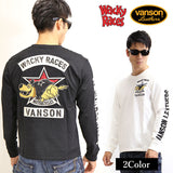 長袖Tシャツ VANSON×WACKY RACES wrv-2017